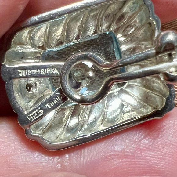 Earrings with Blue Topaz by Judith Ripka - Picture 7 of 8